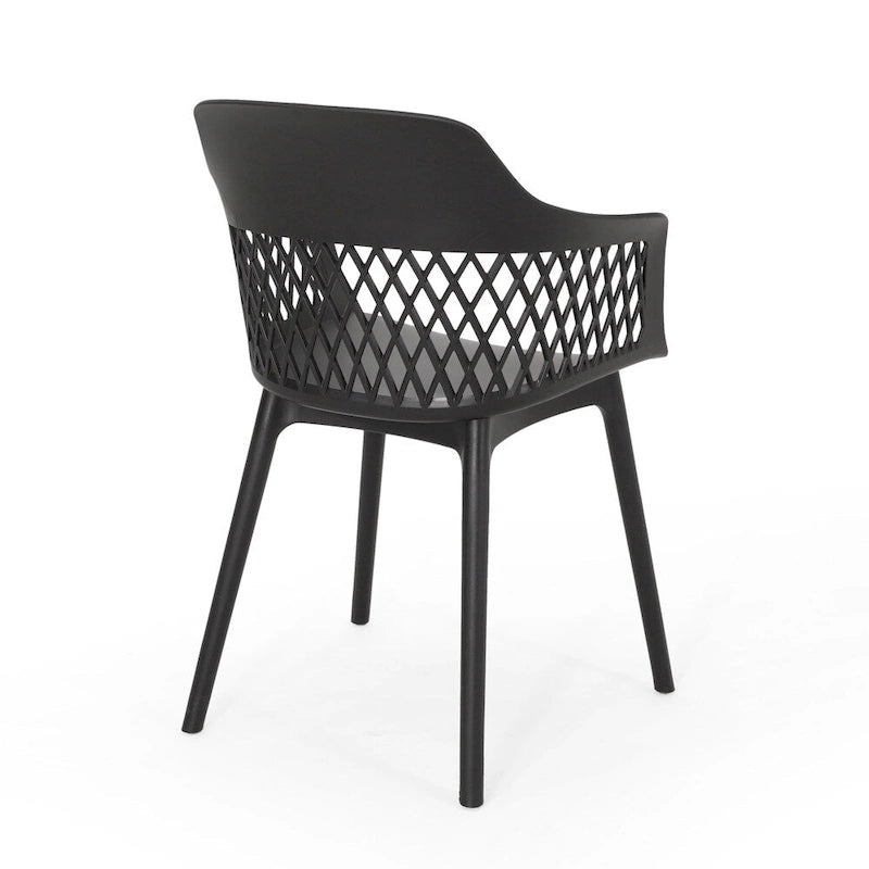 Azalea Outdoor Modern Dining Chair (Set of 2) by Christopher Knight Home - 23.00  W x 21.50  D x 33.00  H