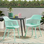 Azalea Outdoor Modern Dining Chair (Set of 2) by Christopher Knight Home - 23.00  W x 21.50  D x 33.00  H