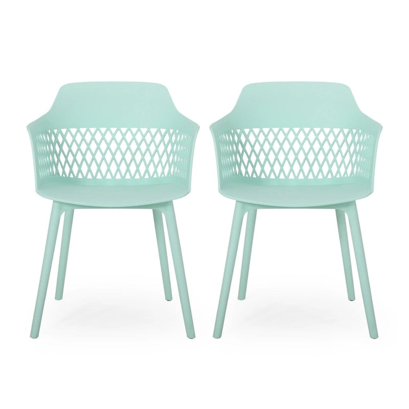 Azalea Outdoor Modern Dining Chair (Set of 2) by Christopher Knight Home - 23.00  W x 21.50  D x 33.00  H