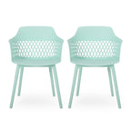 Azalea Outdoor Modern Dining Chair (Set of 2) by Christopher Knight Home - 23.00  W x 21.50  D x 33.00  H