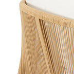 Jabe Acacia Wood and Wicker Outdoor Club Chair with Cushions by Christopher Knight Home