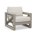 Gray Aluminum 3-Piece Outdoor Lounge Set with Cushions