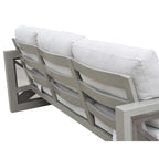 Gray Aluminum 3-Piece Outdoor Lounge Set with Cushions
