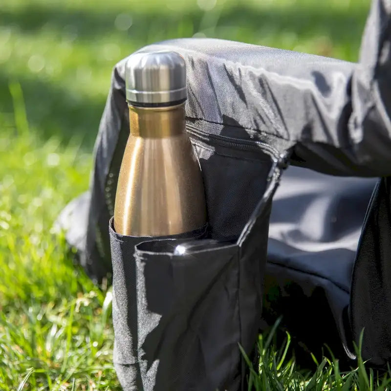 Foldable Reclining Stadium Chair with Backpack Straps and Heated Seat