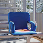 Foldable Reclining Stadium Chair with Backpack Straps and Heated Seat