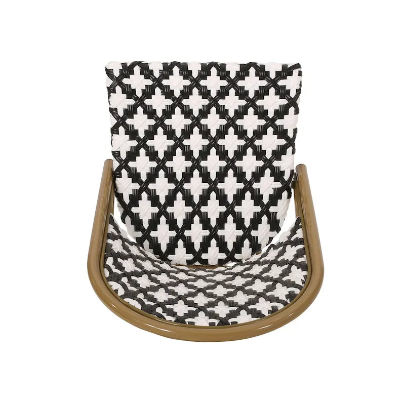 Louna Outdoor French Cafe Chair (Set of 4) by Christopher Knight Home
