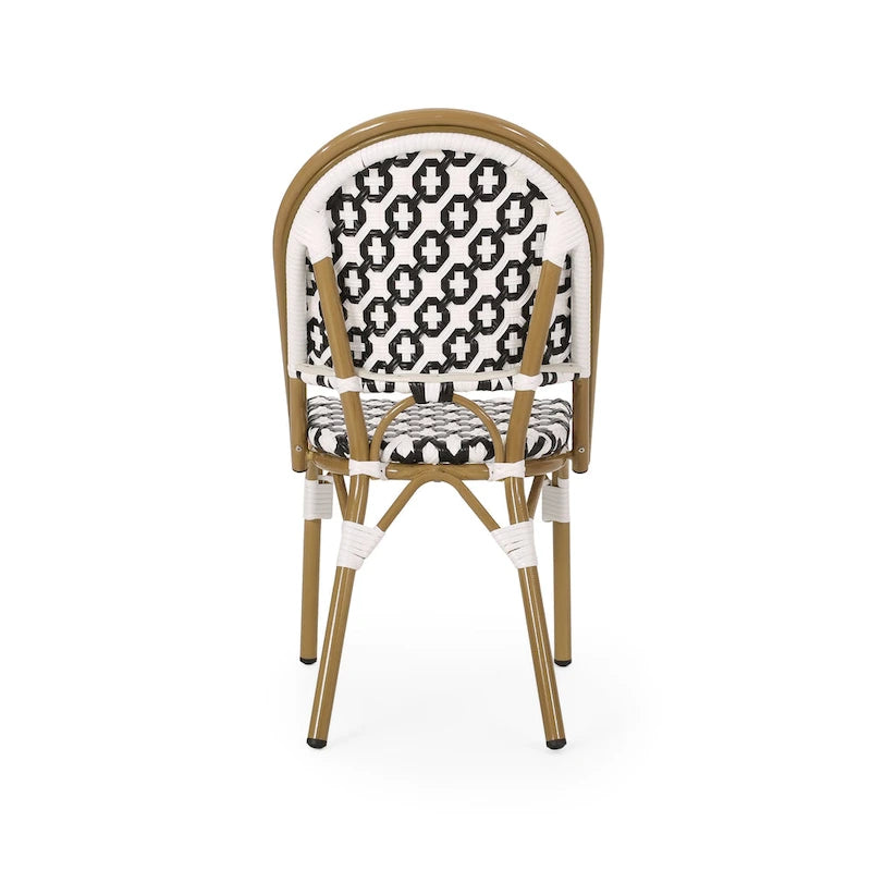 Louna Outdoor French Cafe Chair (Set of 4) by Christopher Knight Home