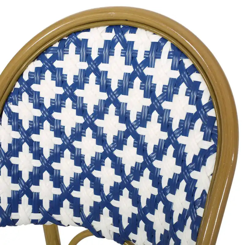 Louna Outdoor French Cafe Chair (Set of 4) by Christopher Knight Home