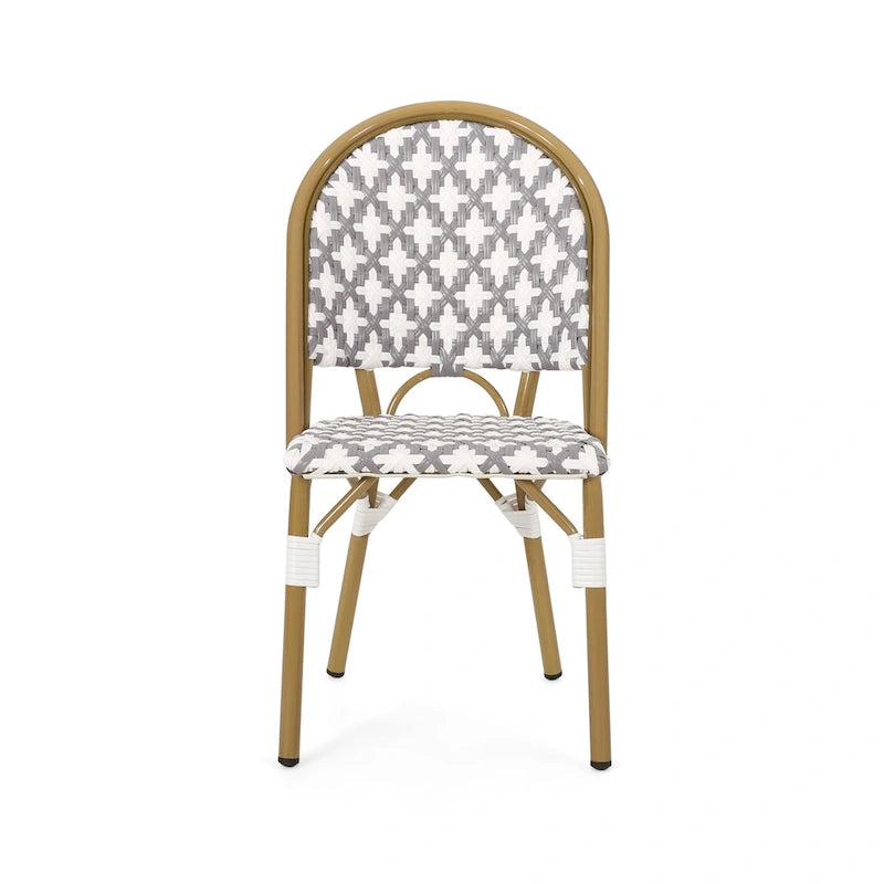 Louna Outdoor French Cafe Chair (Set of 4) by Christopher Knight Home