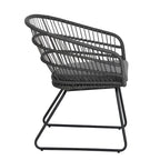 Lemere Outdoor Wicker Dining Chair with Cushion (Set of 2) by Christopher Knight Home