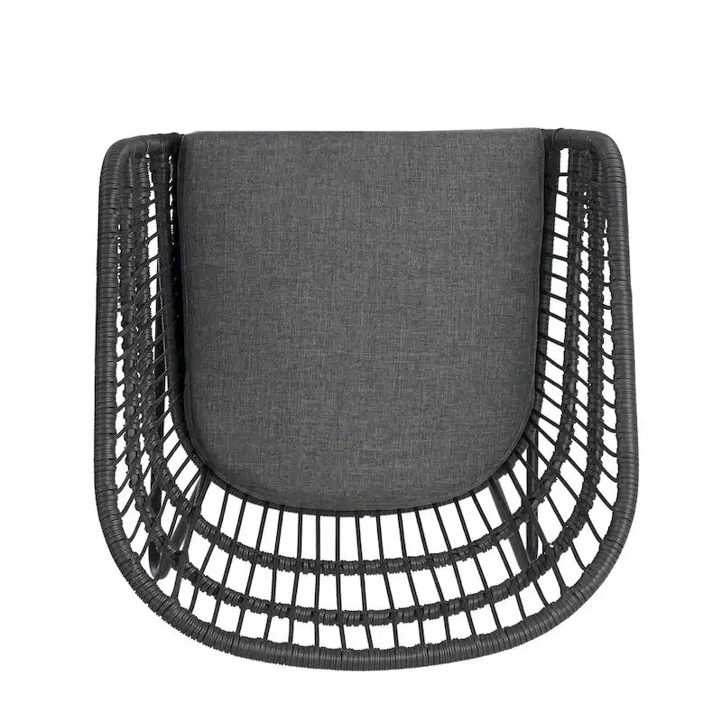 Lemere Outdoor Wicker Dining Chair with Cushion (Set of 2) by Christopher Knight Home