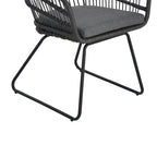 Lemere Outdoor Wicker Dining Chair with Cushion (Set of 2) by Christopher Knight Home