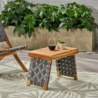 Huntsville Outdoor Acacia Wood Foldable Side Table by Christopher Knight Home