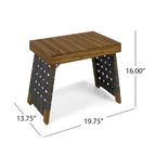 Huntsville Outdoor Acacia Wood Foldable Side Table by Christopher Knight Home