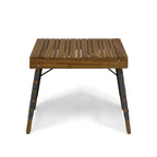 Huntsville Outdoor Acacia Wood Foldable Side Table by Christopher Knight Home