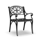 Sanibel Black Aluminum 5 Piece Outdoor Dining Set - 42  x 29  x 42