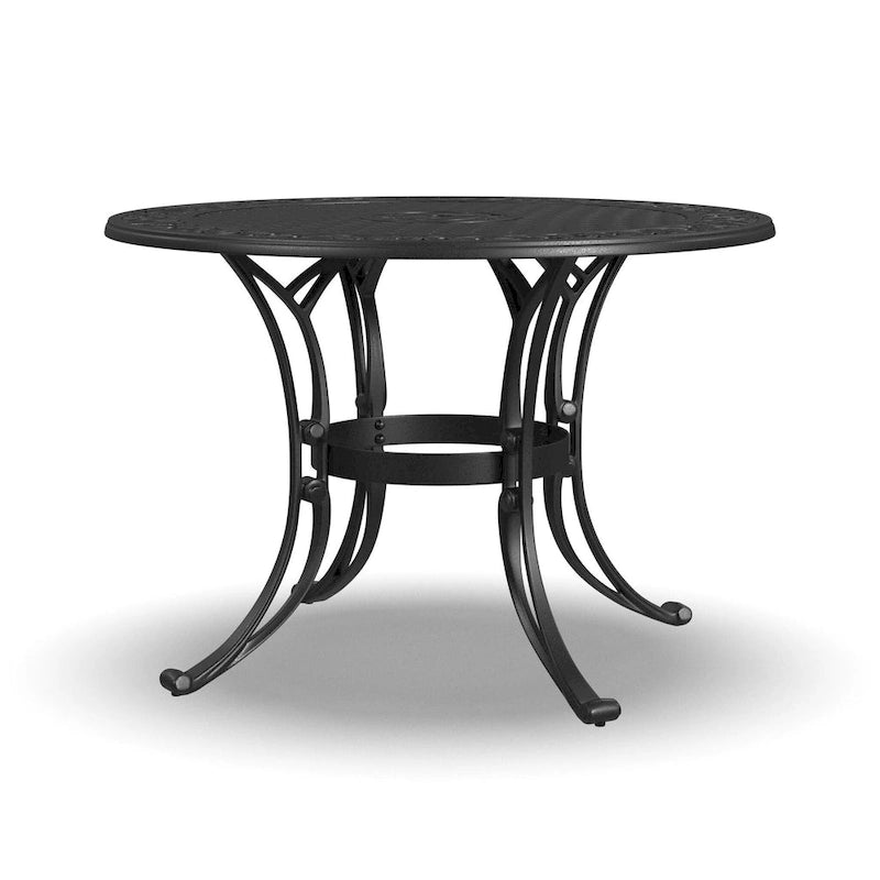 Sanibel Black Aluminum 5 Piece Outdoor Dining Set - 42  x 29  x 42