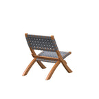 Sava Indoor-Outdoor Folding Chair in Warm Gray Webbing