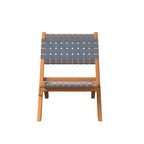 Sava Indoor-Outdoor Folding Chair in Warm Gray Webbing