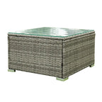 4 Piece Patio Sectional Wicker Rattan Sofa Set with Storage Box