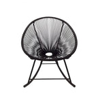 Acapulco Black Vinyl Indoor/Outdoor Rocking Chair
