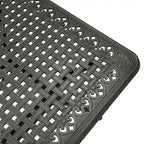 Clihome 71  Cast Aluminum Patio Rectangular Dining Table