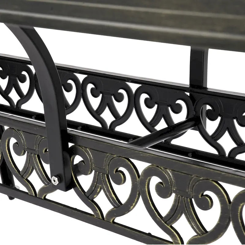 Clihome 71  Cast Aluminum Patio Rectangular Dining Table