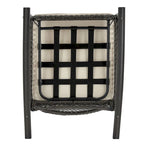 Manhattan Comfort Furttuo Steel Rattan Outdoor Rocking Chair with Cushions