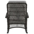 Manhattan Comfort Furttuo Steel Rattan Outdoor Rocking Chair with Cushions