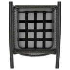 Manhattan Comfort Furttuo Steel Rattan Outdoor Rocking Chair with Cushions