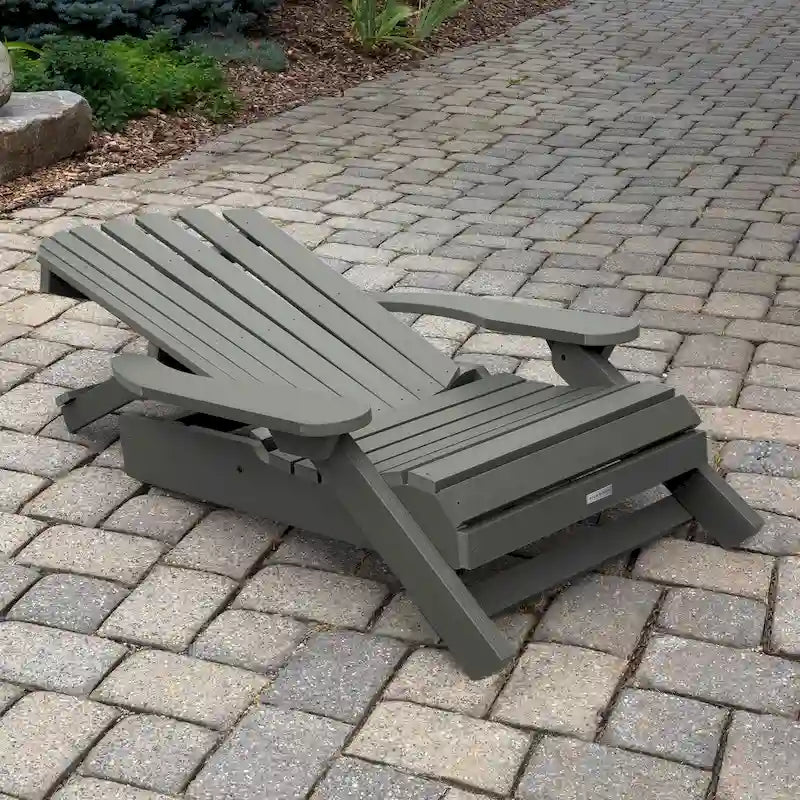 HIGHWOOD King-Size Folding and Reclining Adirondack Chair