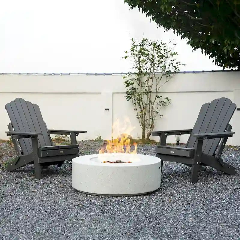 Clihome HIPS Folding Patio Adirondack Chair