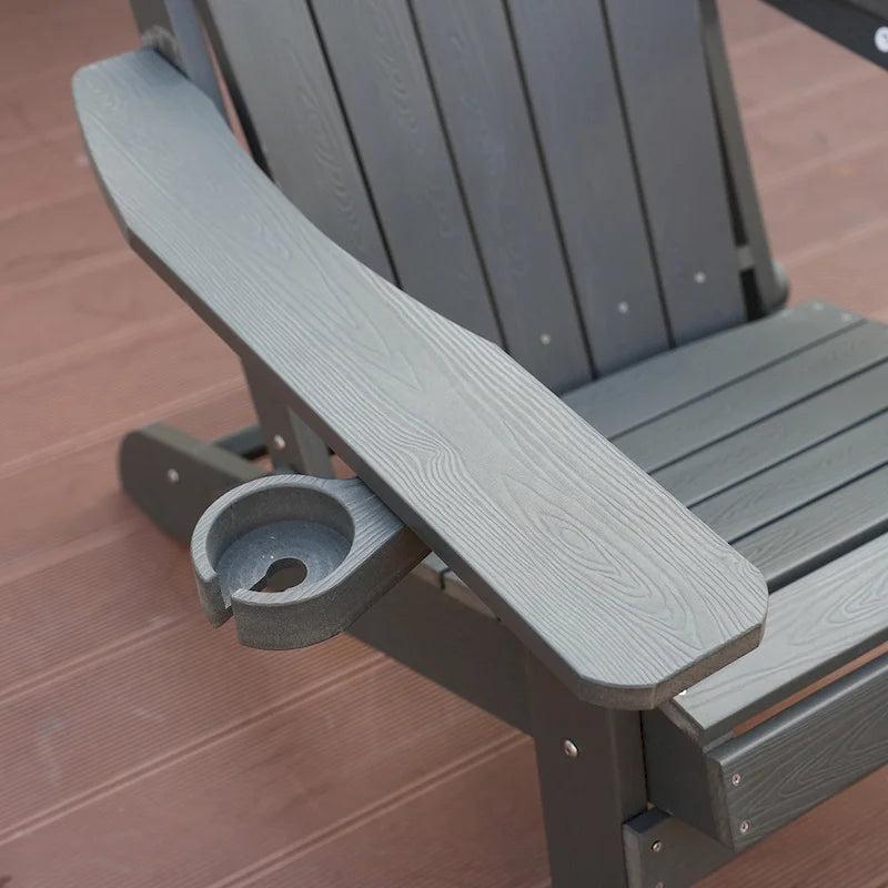 Clihome HIPS Folding Patio Adirondack Chair