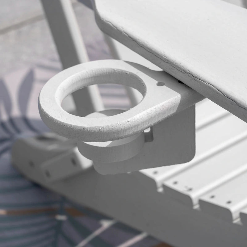 Outdoor Folding Adirondack Chair Patio Chair with Cup Holder