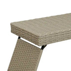 Portable Folding Wicker Table