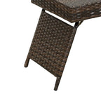 Portable Folding Wicker Table