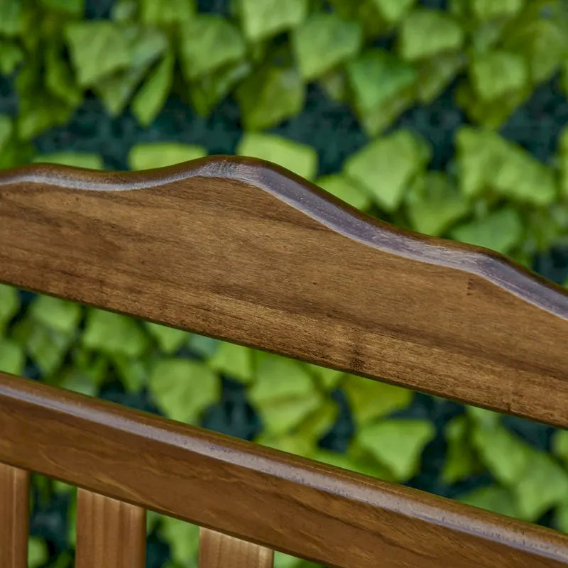 Outsunny Traditional Wooden High-Back Rocking Chair for Porch, Indoor/Outdoor - 26.25  x 34  x 45.75