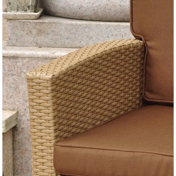 International Caravan Lisbon 4-Piece Patio Conversation Set with Cushions