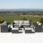 Corvus Trey 12-piece Sectional Wicker Patio Sofa Set