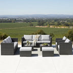 Corvus Trey 12-piece Sectional Wicker Patio Sofa Set