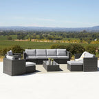 Corvus Trey 12-piece Sectional Wicker Patio Sofa Set