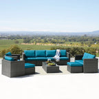 Corvus Trey 12-piece Sectional Wicker Patio Sofa Set