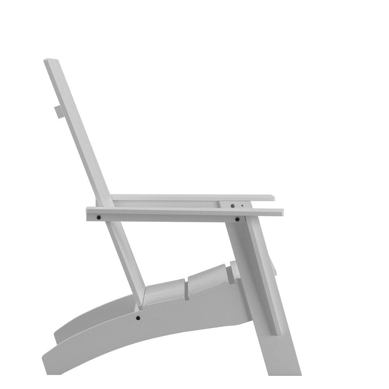 Modern Dual Slat Back Indoor/Outdoor Adirondack Patio Chair