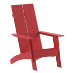 Modern Dual Slat Back Indoor/Outdoor Adirondack Patio Chair