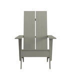 Modern Dual Slat Back Indoor/Outdoor Adirondack Patio Chair