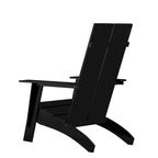 Modern Dual Slat Back Indoor/Outdoor Adirondack Patio Chair