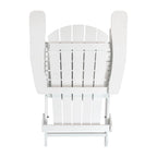Poly-resin Folding Adirondack Indoor/Outdoor Patio Chair (Set of 4)