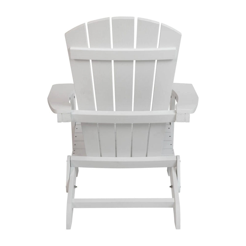 Poly-resin Folding Adirondack Indoor/Outdoor Patio Chair (Set of 4)