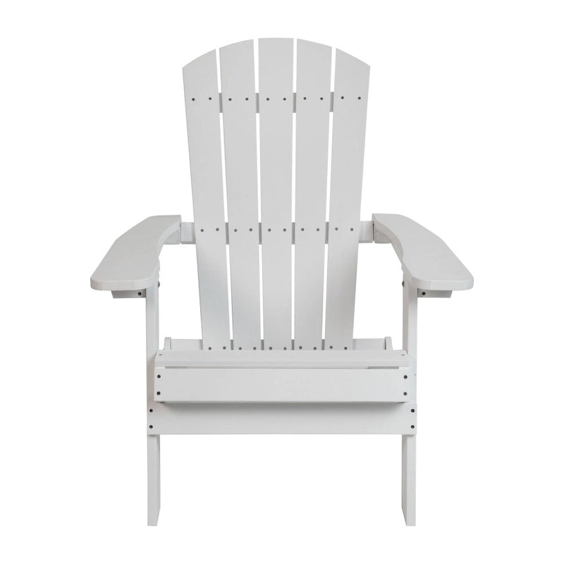 Poly-resin Folding Adirondack Indoor/Outdoor Patio Chair (Set of 4)