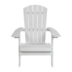Poly-resin Folding Adirondack Indoor/Outdoor Patio Chair (Set of 4)